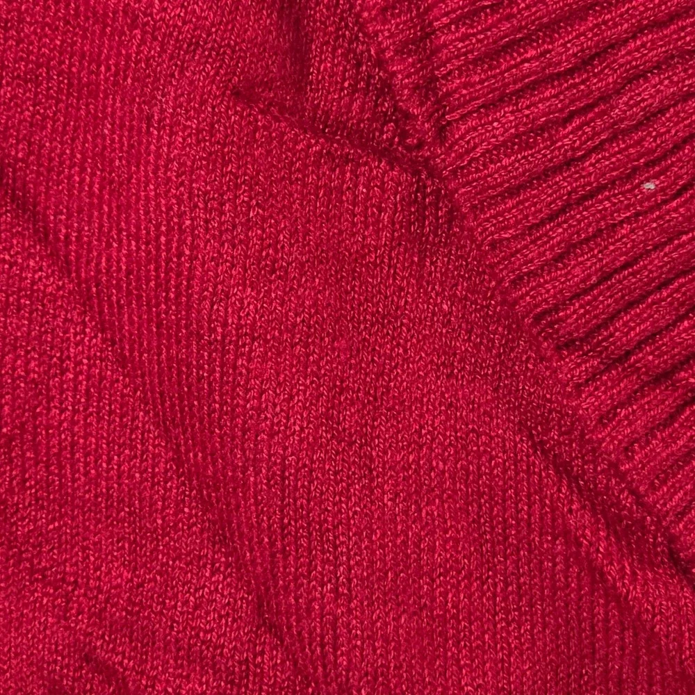 Byer California B-Wear Sweater Womens L Red Surplice Shawl Collar 3/4 Sleeve